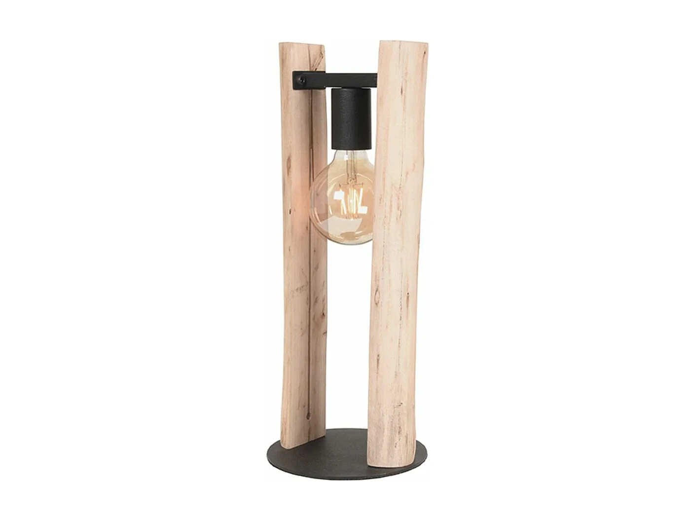 - Lampe de table Woody - 18x18x45cm - Tronc d'arbre
