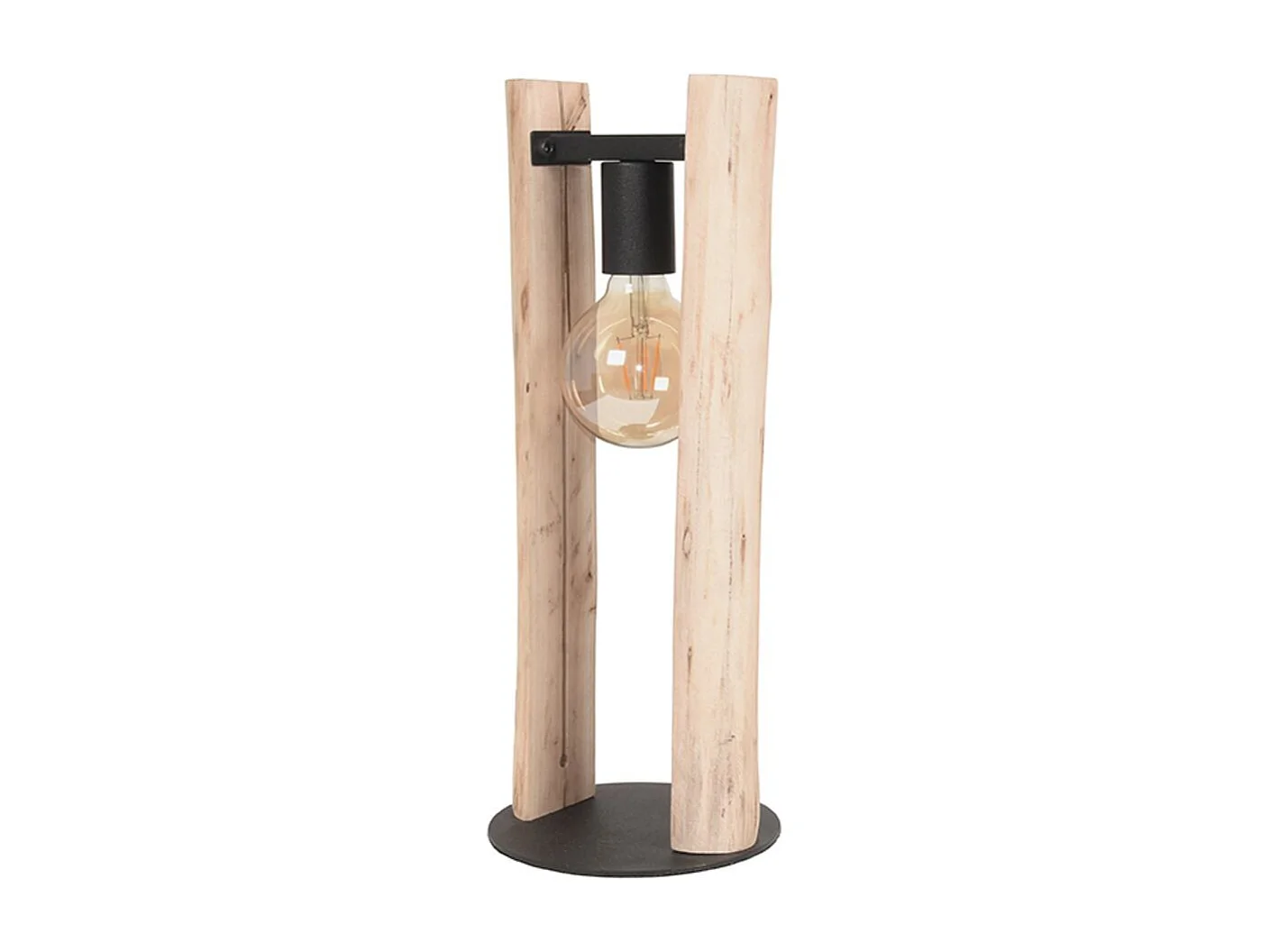 - Lampe de table Woody - 18x18x45cm - Tronc d'arbre