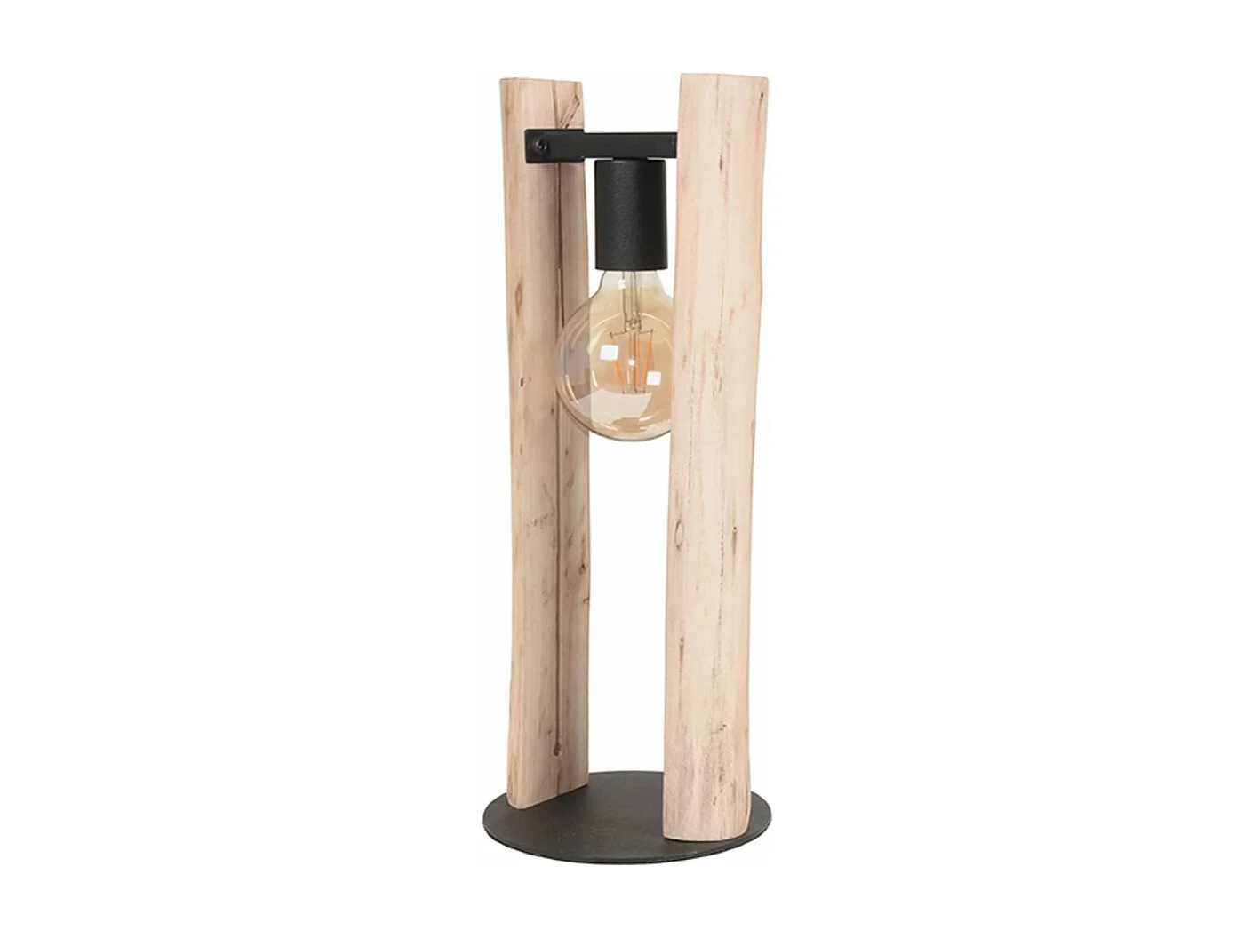 - Lampe de table Woody - 18x18x45cm - Tronc d'arbre
