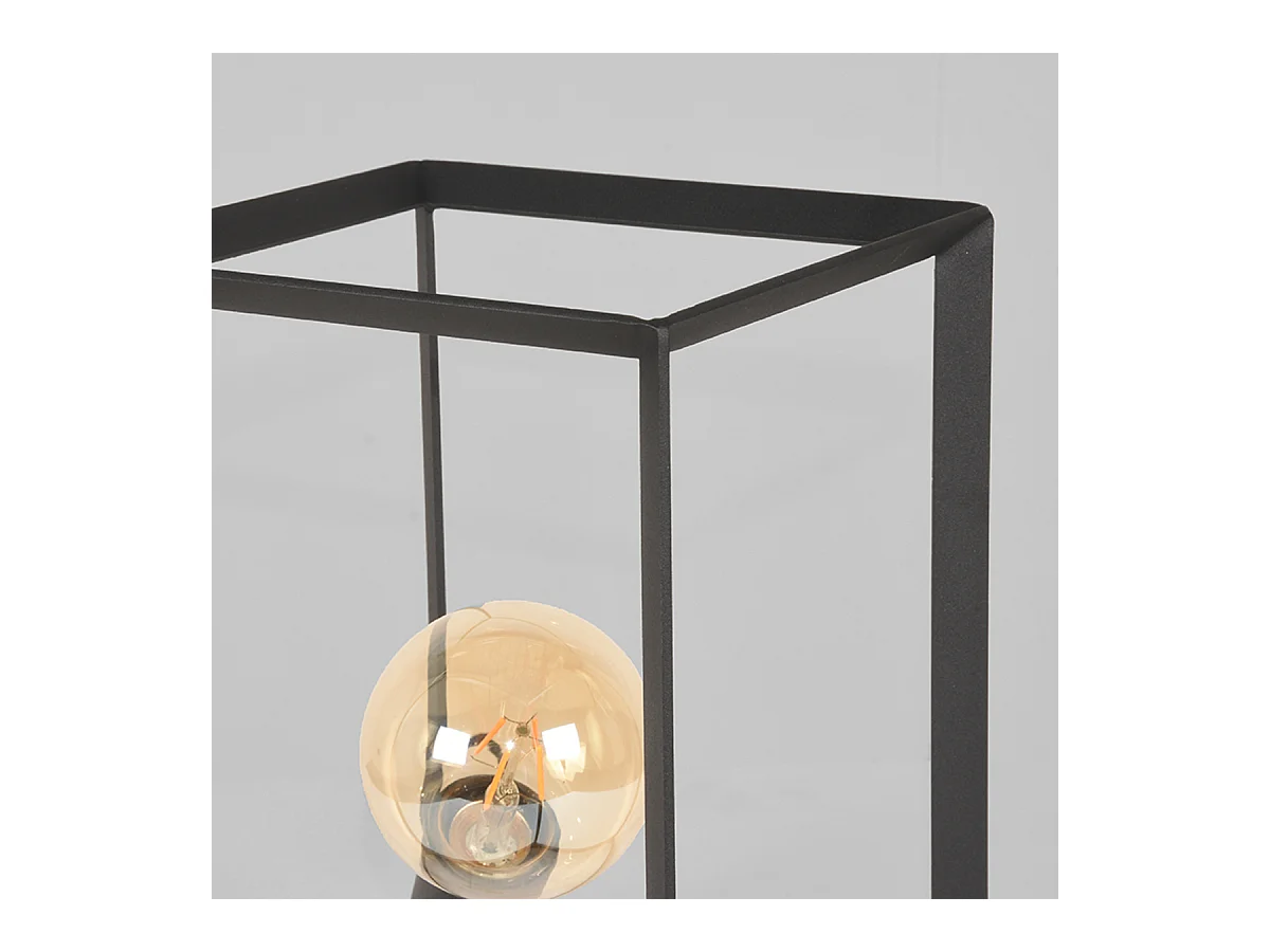 - Lampe de table Tetto 20x22x31cm - Noir - Métal