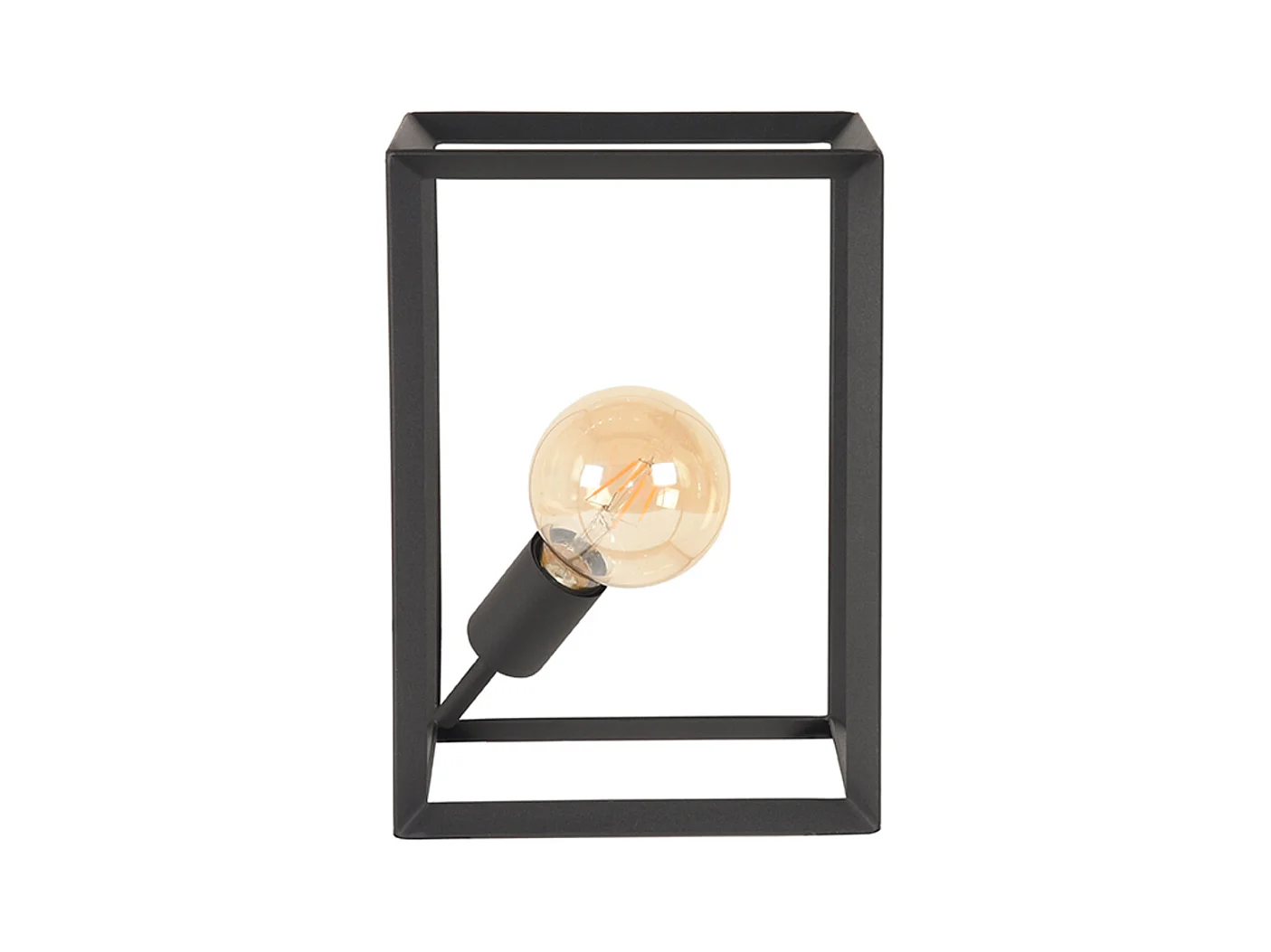 - Lampe de table Tetto 20x22x31cm - Noir - Métal