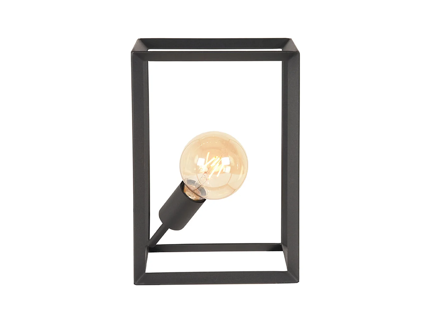 - Lampe de table Tetto 20x22x31cm - Noir - Métal