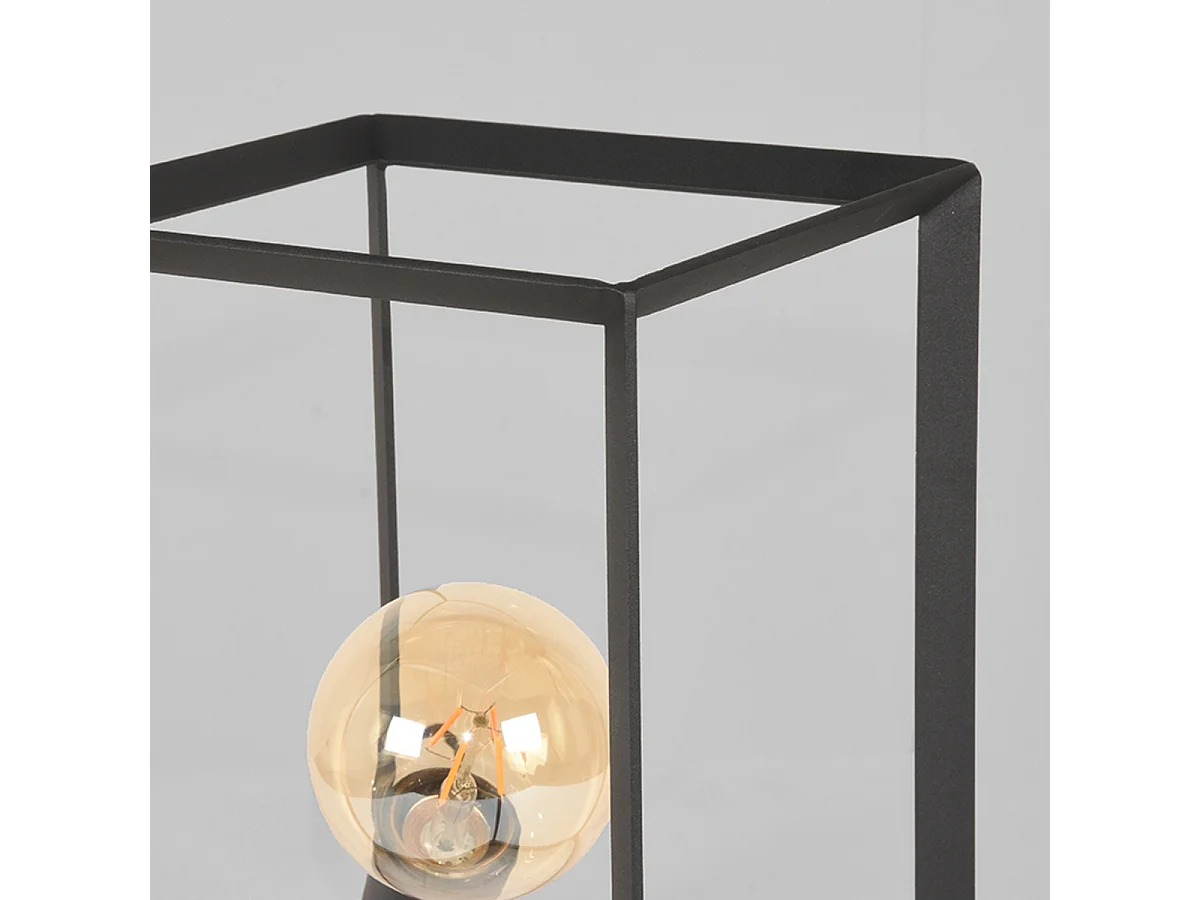 - Lampe de table Tetto 20x22x31cm - Noir - Métal