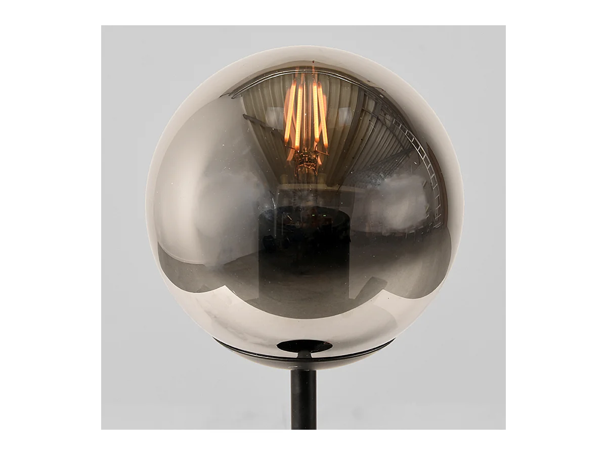 Tischlampe Fumo 15x15x41 cm - Rauch - Glas