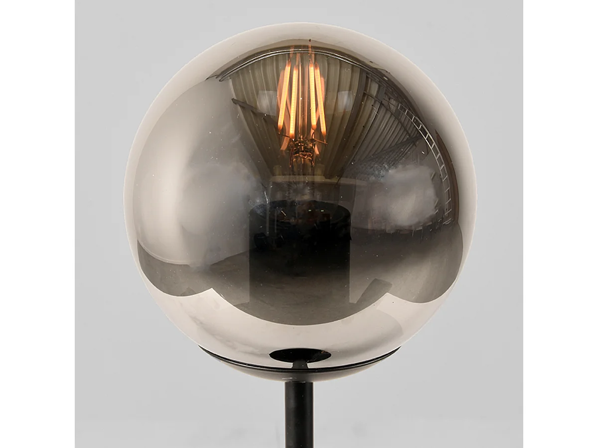 Lámpara de mesa Fumo 15x15x41 cm - Humo - Cristal