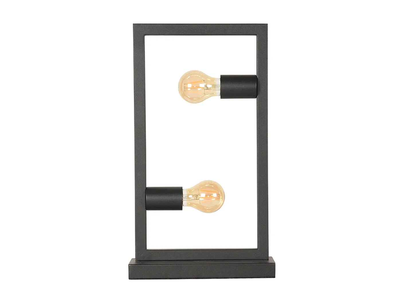 Lampe de table Quadrato - Noir - Métal - 20x10x45 cm