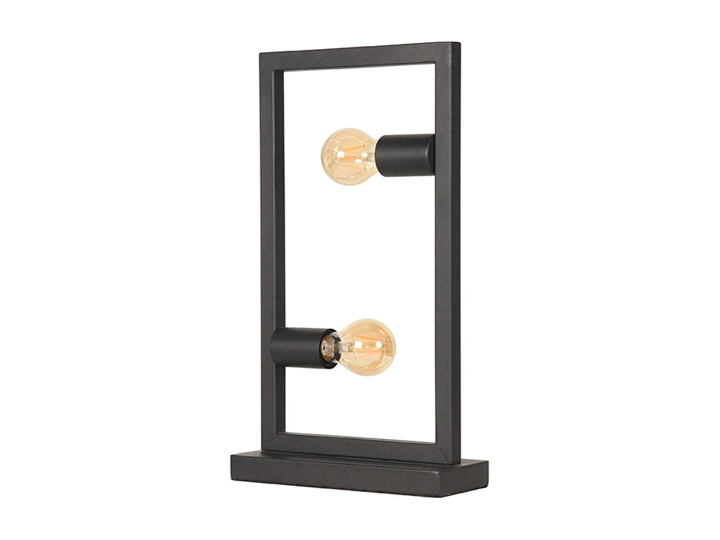 Lámpara de mesa Quadrato - Negro - Metal - 20x10x45 cm