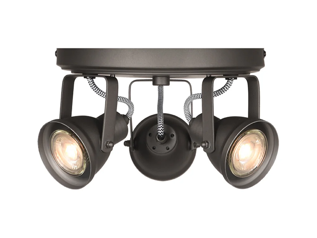 Spot Max LED - Gris - Métal - 3 lumières