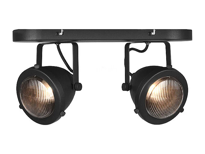 Spot Moto LED - Noir - Métal - 2 Feux