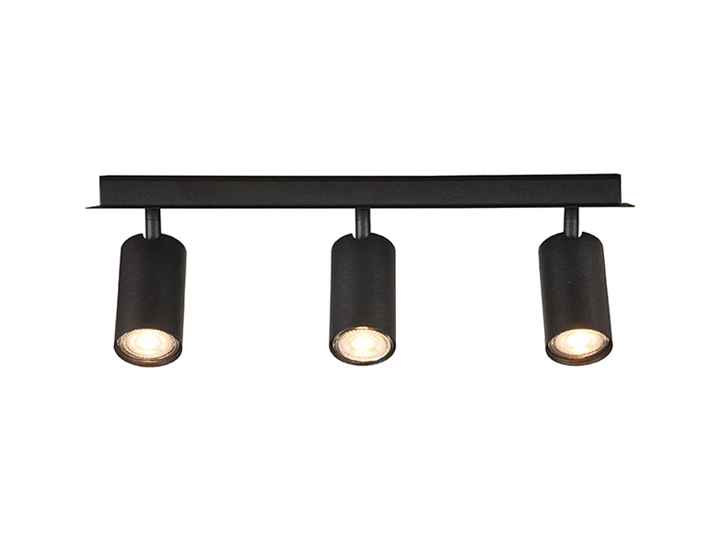 Spot Ferroli 3-lichts 45x15x15 cm - Zwart - Metaal