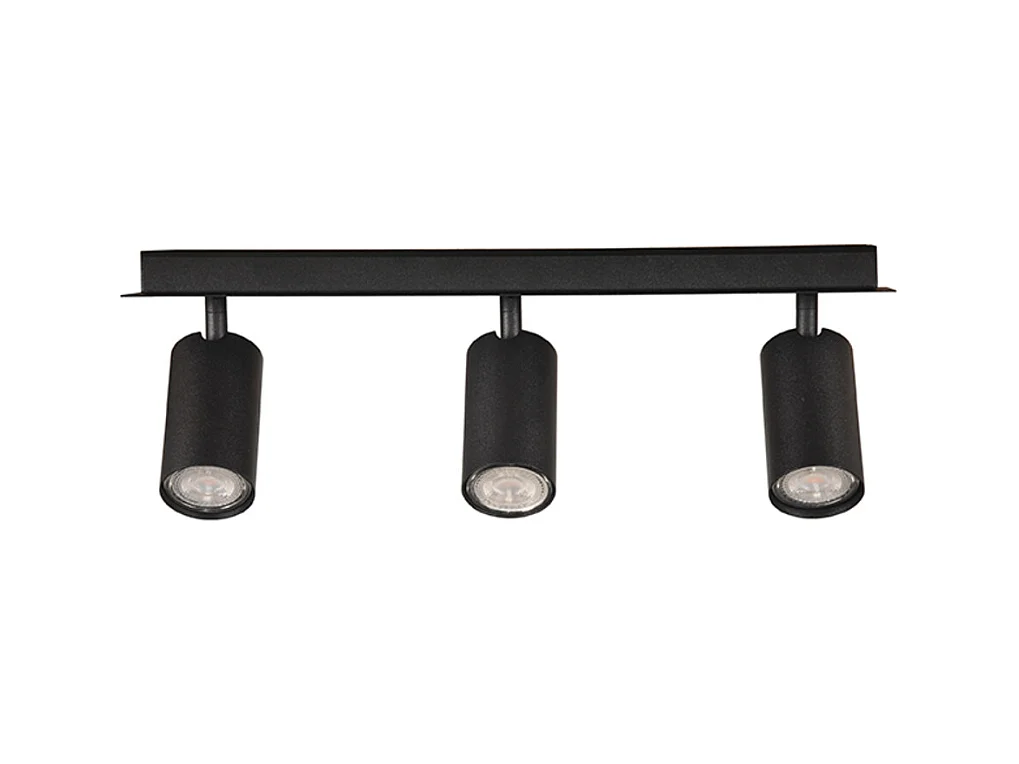 Spot Ferroli 3-lichts 45x15x15 cm - Zwart - Metaal