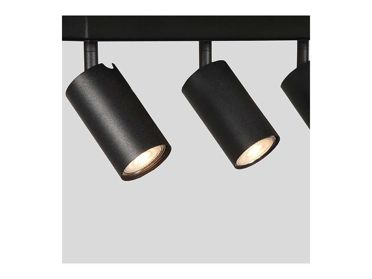 Spot Ferroli 3-lichts 45x15x15 cm - Zwart - Metaal