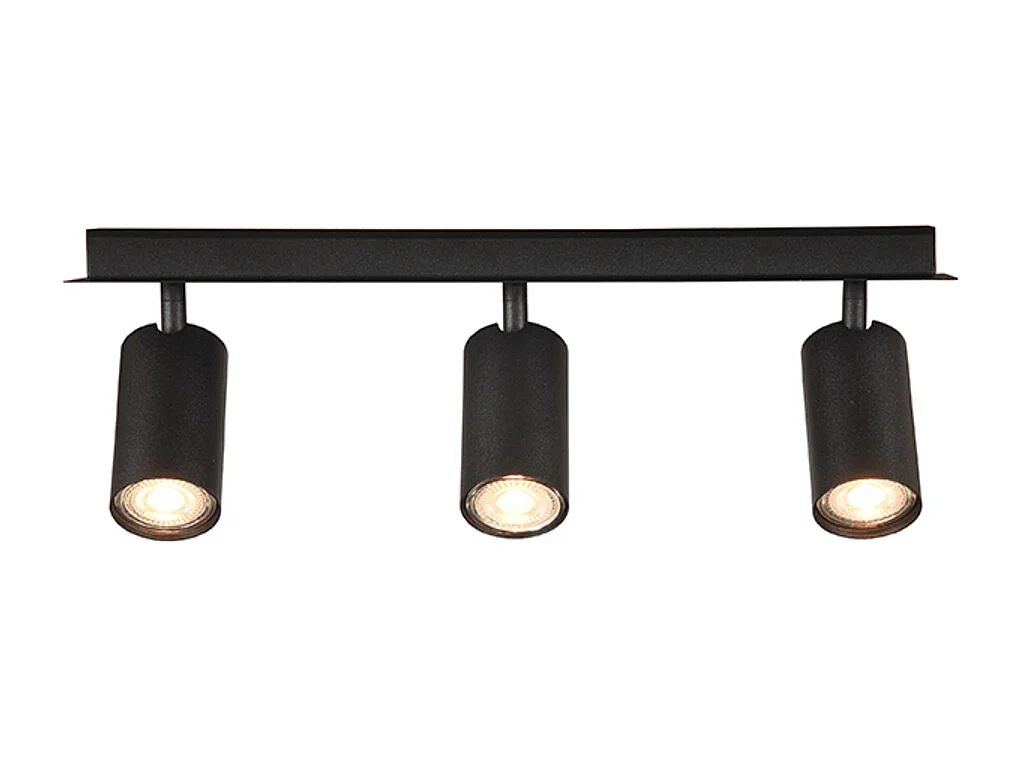 Spot Ferroli 3-lichts 45x15x15 cm - Zwart - Metaal