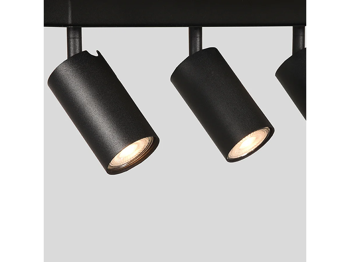 Spot Ferroli 3-lichts 45x15x15 cm - Zwart - Metaal
