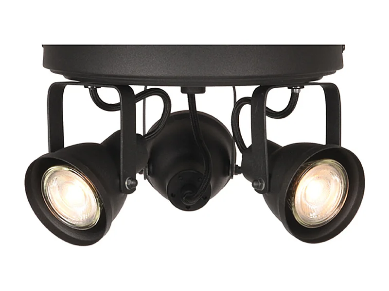 Spot Max led - Schwarz - Metall - 3 Lichter