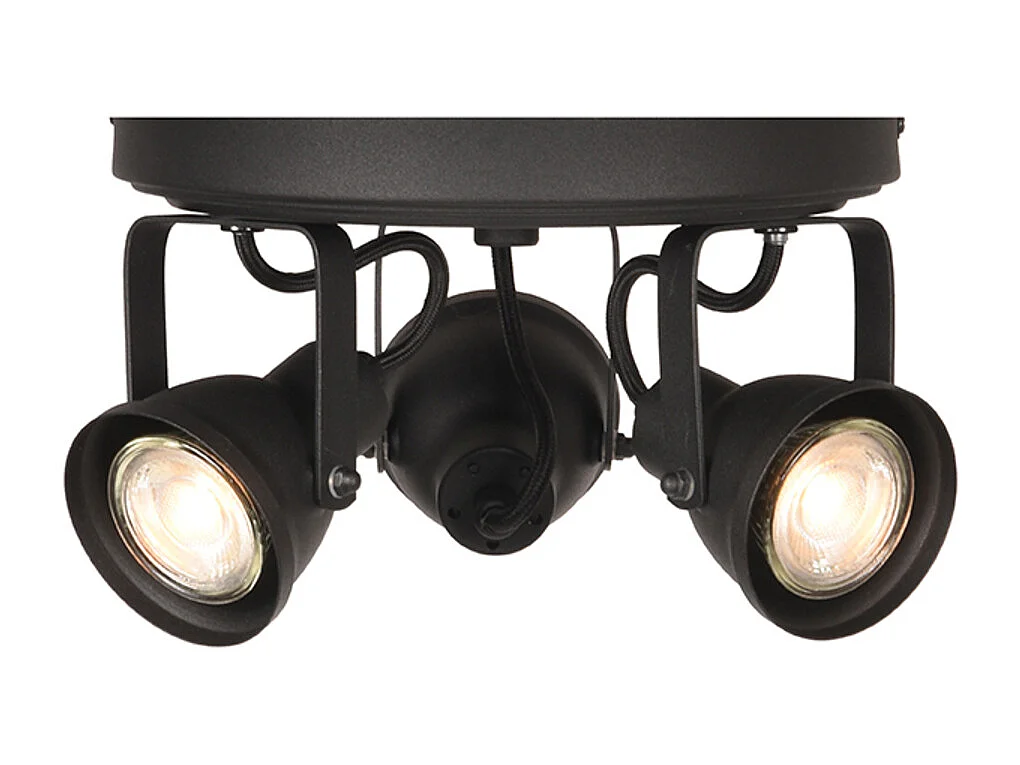 Spot Max led - Zwart - Metaal - 3 Lichts