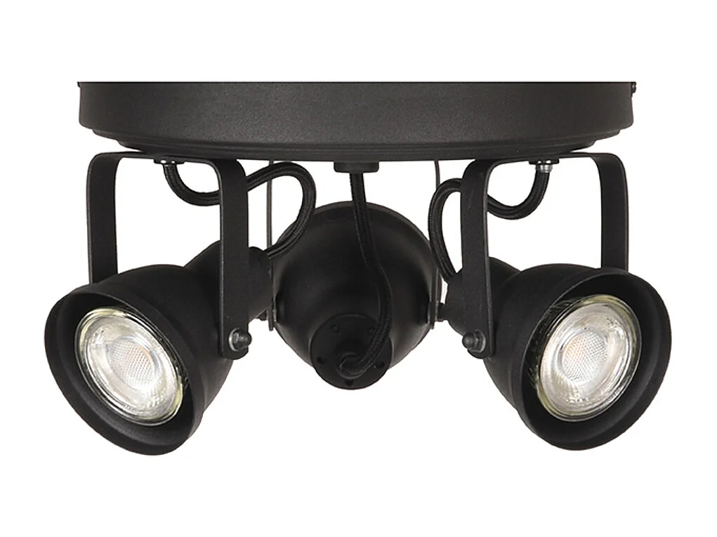 Spot Max led - Zwart - Metaal - 3 Lichts