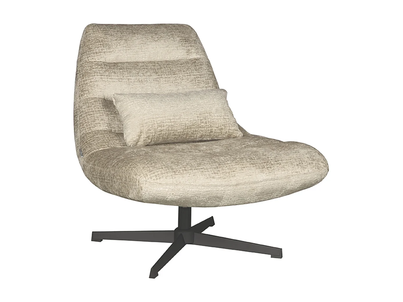 Fauteuil Nox - Beige - Élégance - 62 x 77 cm