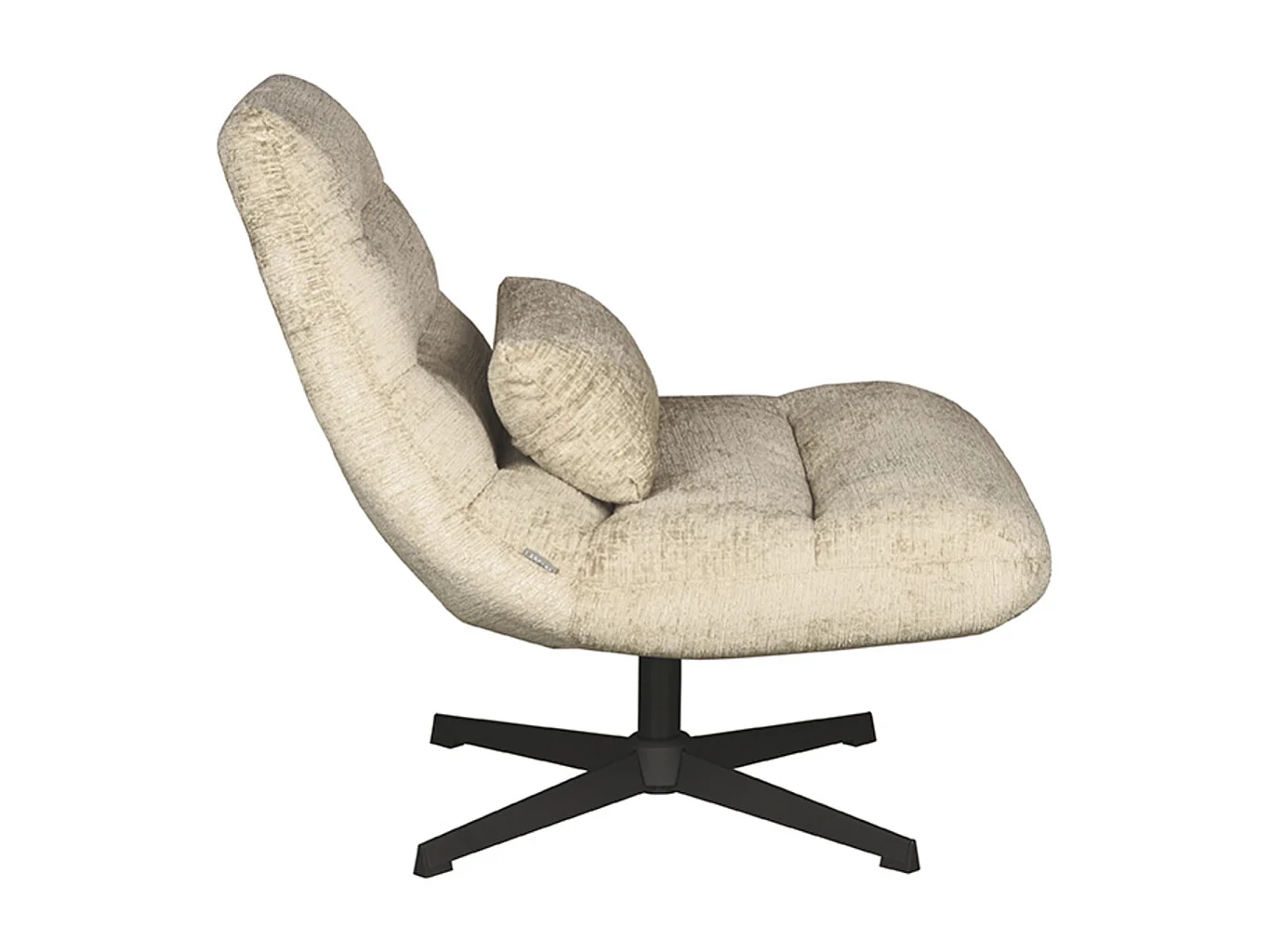 Fauteuil Nox - Beige - Élégance - 62 x 77 cm