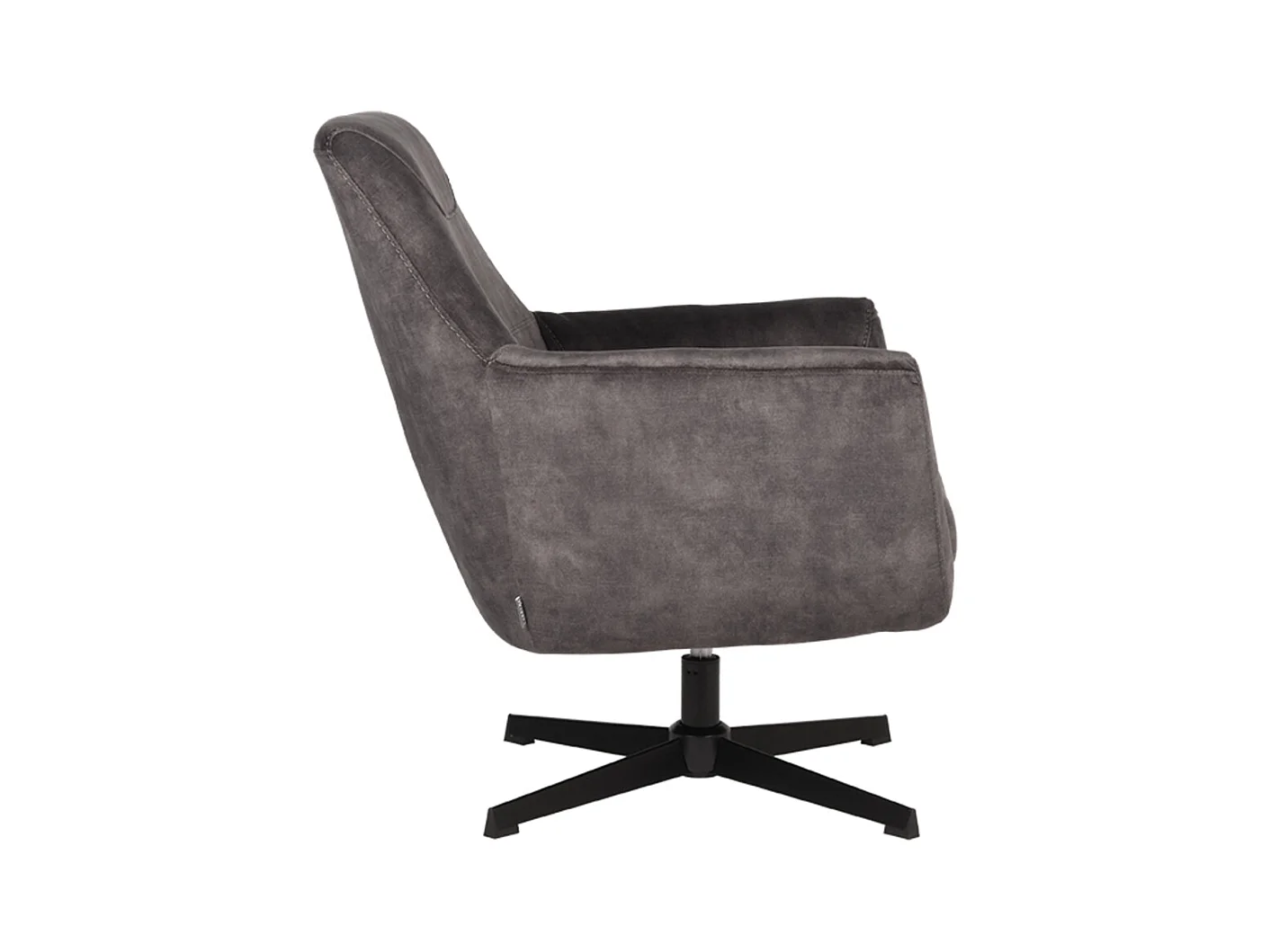 Sillón Toby - Antracita - Terciopelo