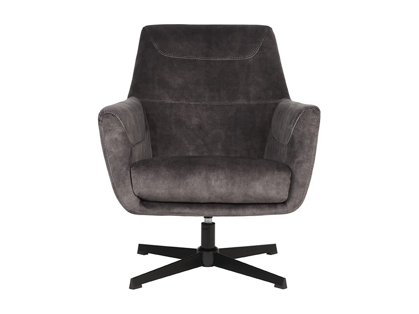 Fauteuil Toby - Antraciet - Velours