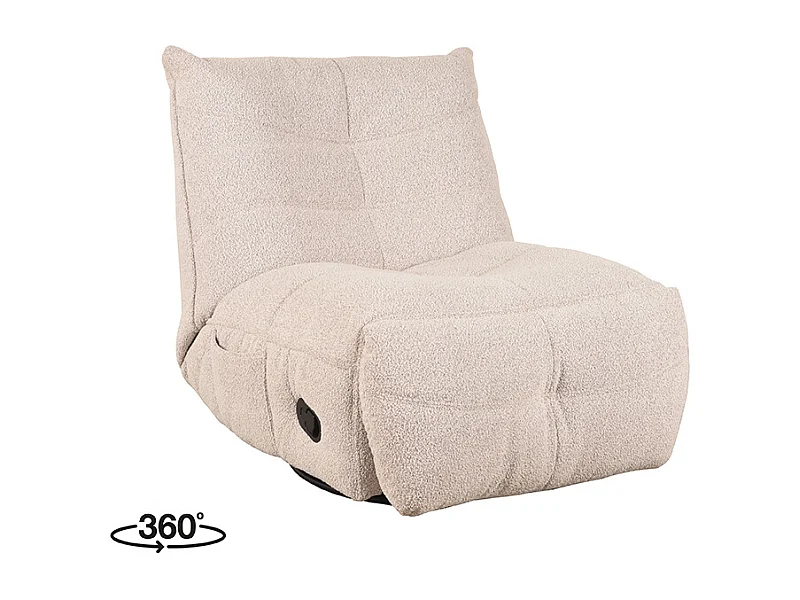 Fauteuil Take It Easy - Naturel - Boucle