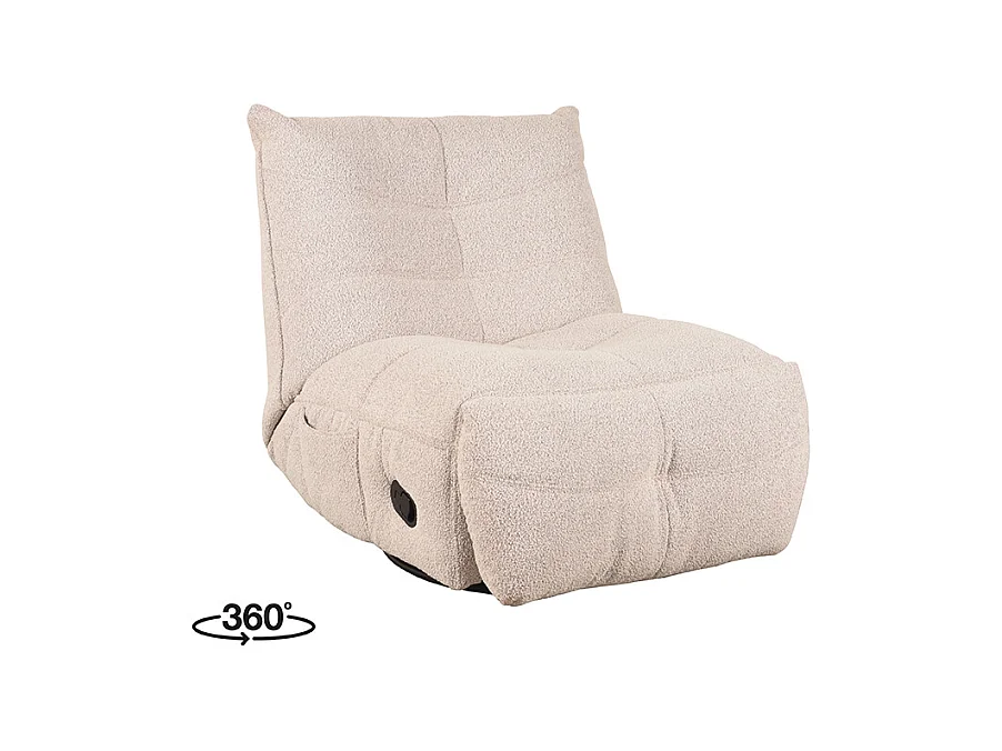 Fauteuil Take It Easy - Naturel - Boucle