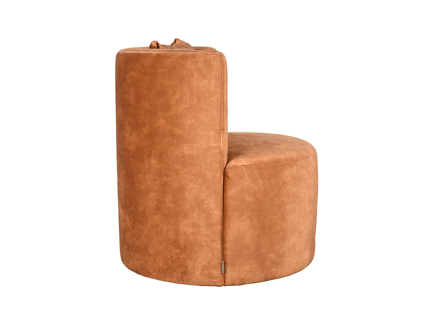 Fauteuil Evy 65x65x75 cm - Ocre - Velours
