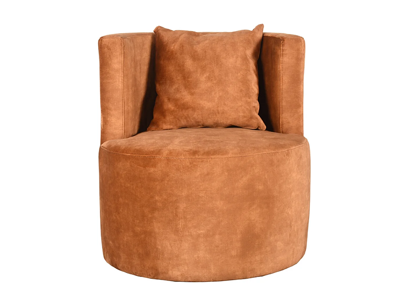 Fauteuil Evy 65x65x75 cm - Oker - Velours