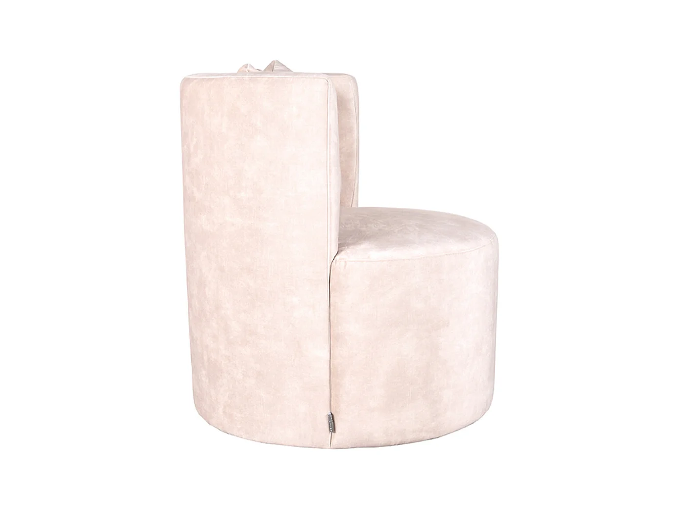 Fauteuil Evy 65x65x75 cm - Naturel - Velours