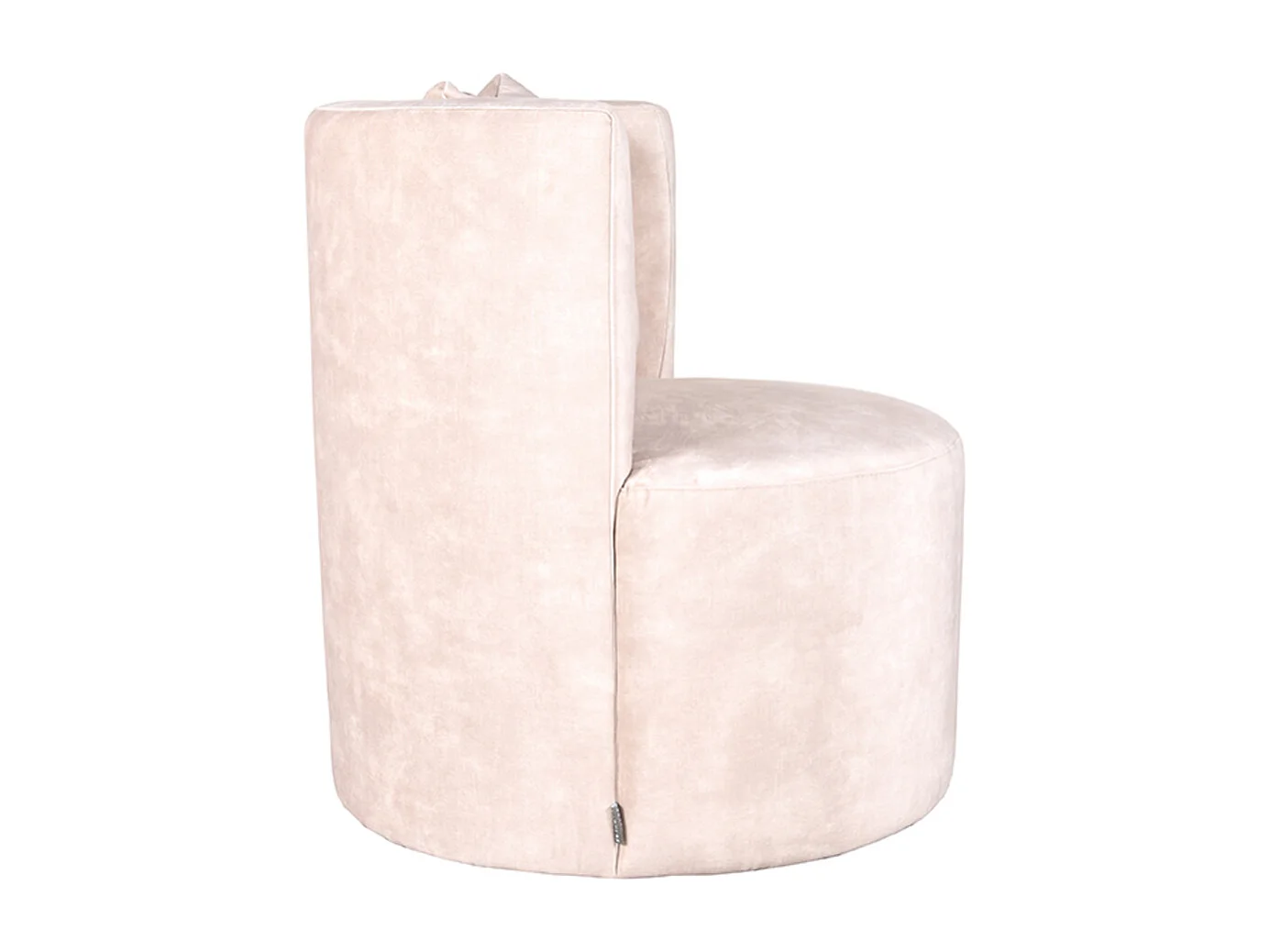 Fauteuil Evy 65x65x75 cm - Naturel - Velours
