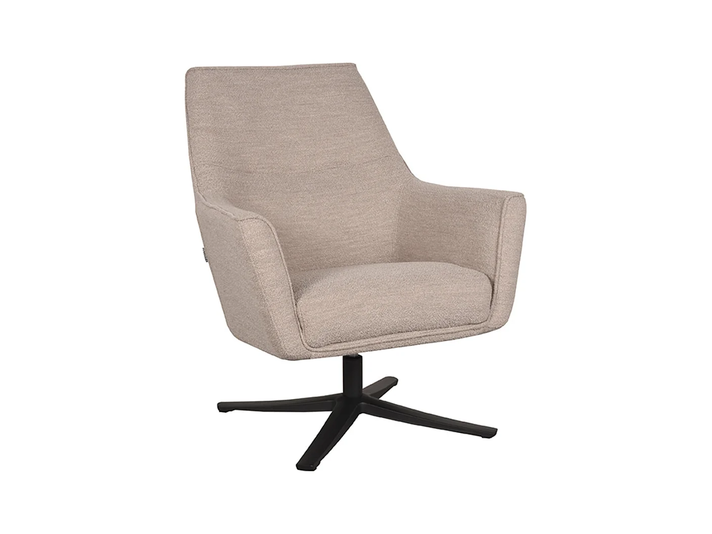 Fauteuil Tod - Naturel - Boucle