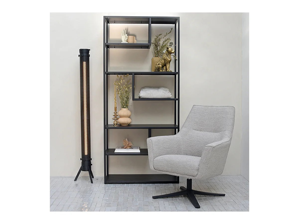 Fauteuil Tod - Naturel - Boucle