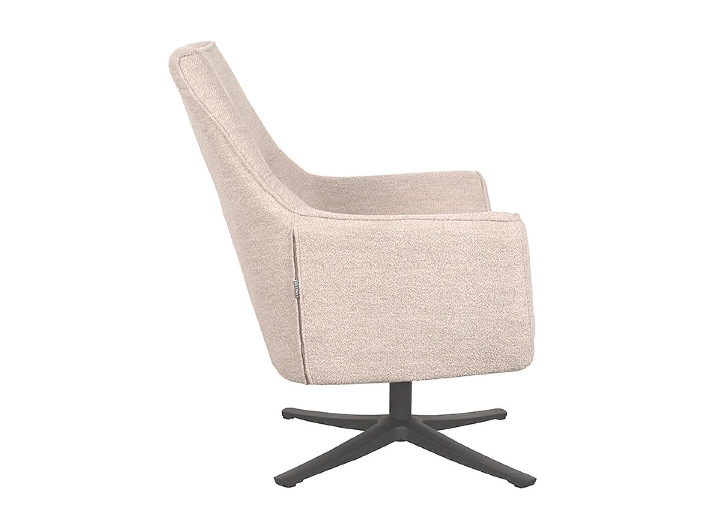 Fauteuil Tod - Naturel - Boucle