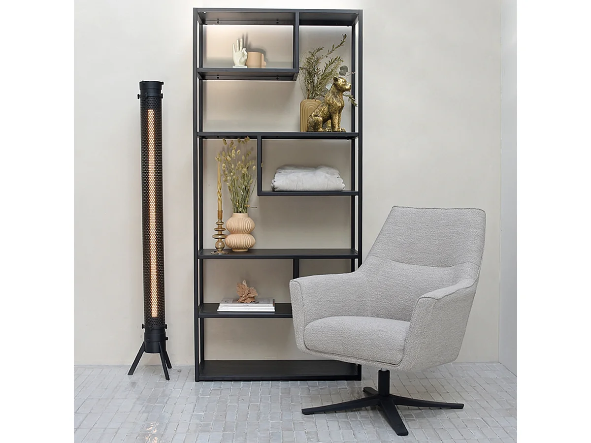 Fauteuil Tod - Naturel - Boucle