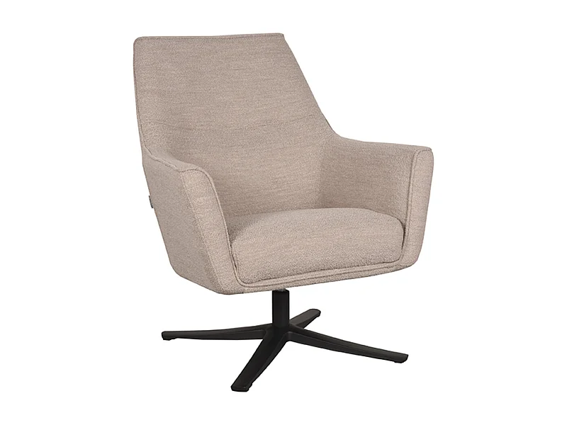 Fauteuil Tod - Naturel - Boucle