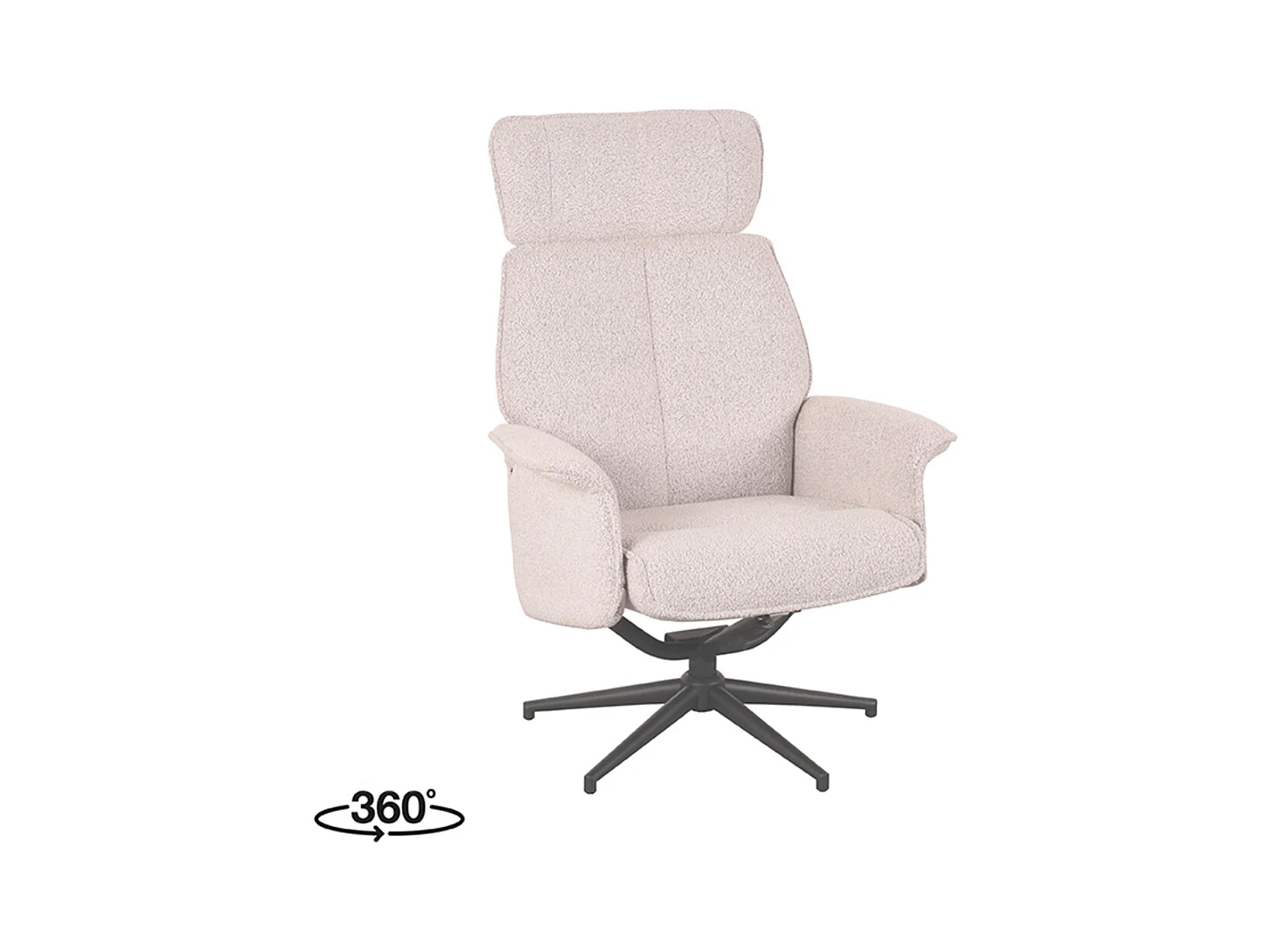 Fauteuil Verdal - Naturel - Boucle