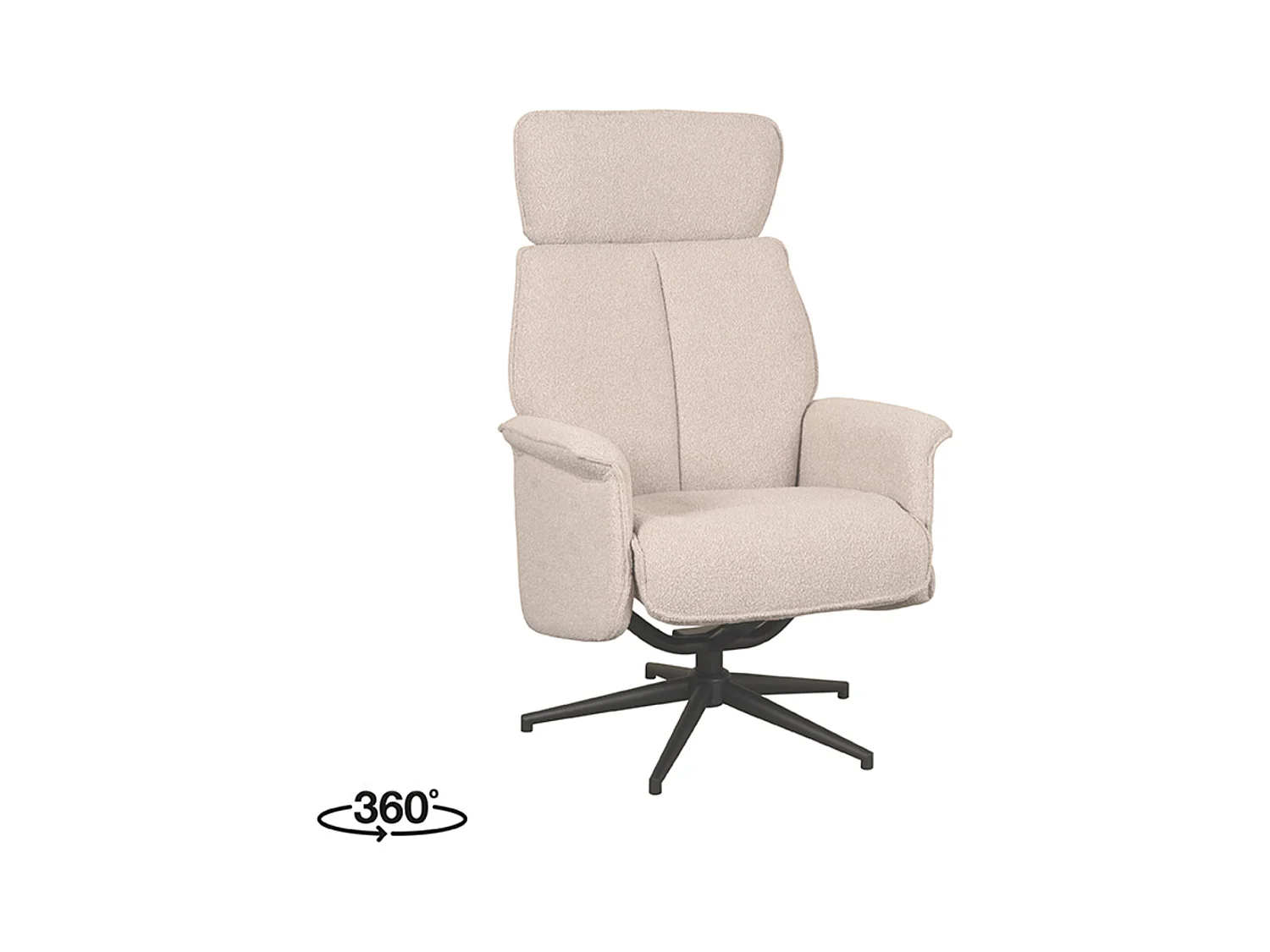 Fauteuil Verdal - Naturel - Boucle