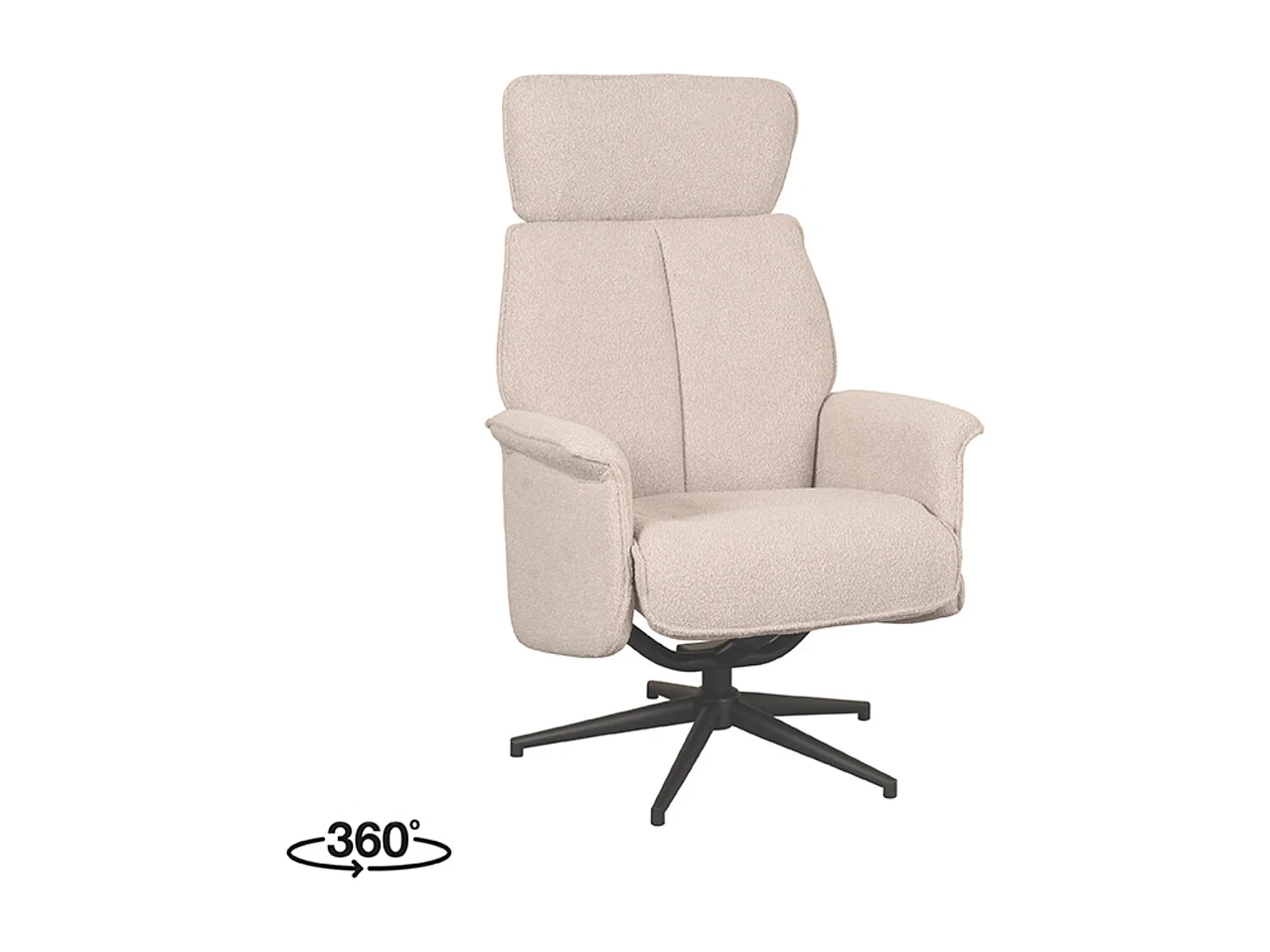 Fauteuil Verdal - Naturel - Boucle