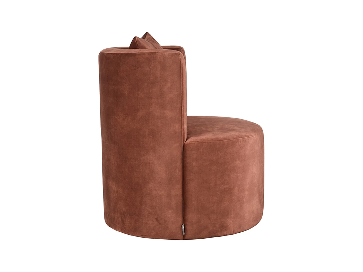 Fauteuil Evy 65x65x75 cm - Rouille - Velours