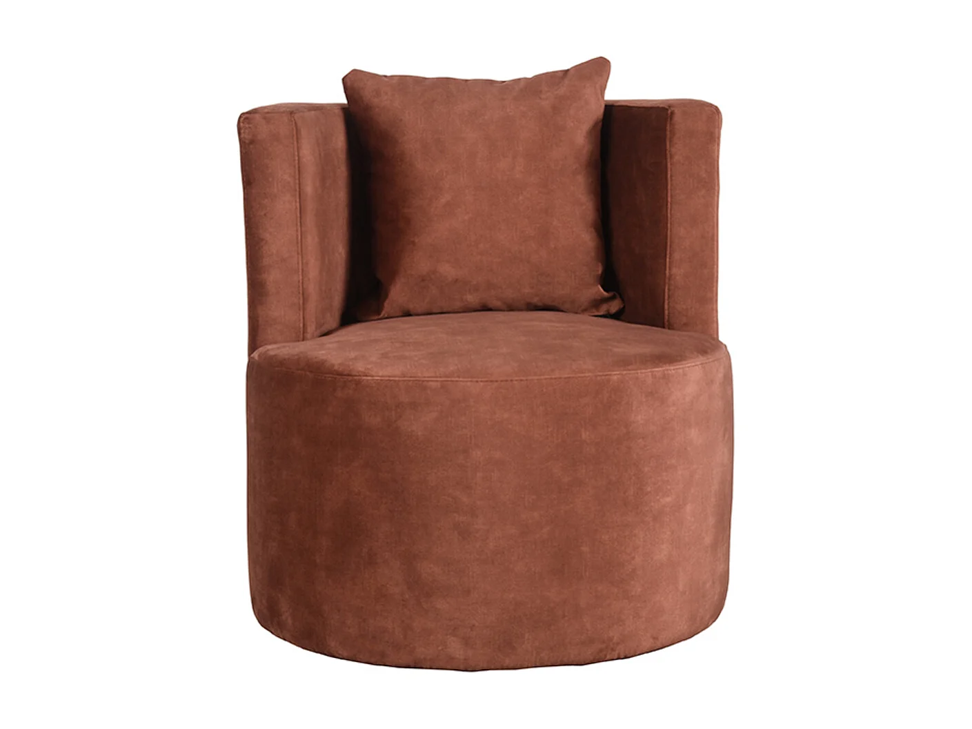 Fauteuil Evy 65x65x75 cm - Rust - Velours