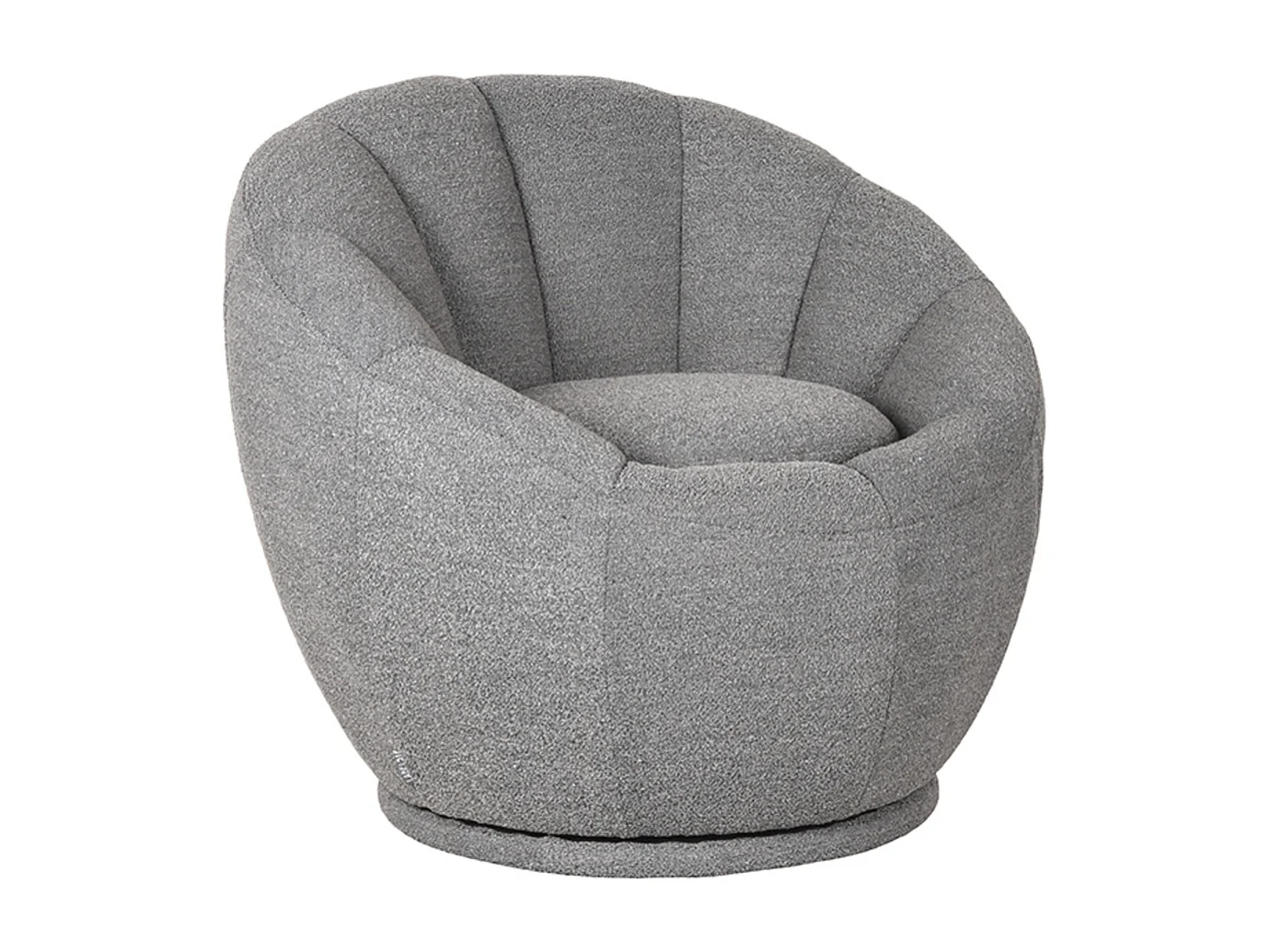 Fauteuil Crown - Gris - Boucle