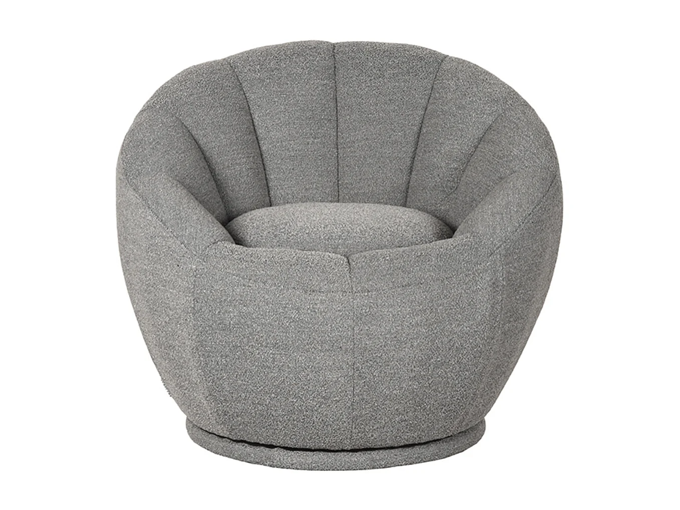 Fauteuil Crown - Gris - Boucle