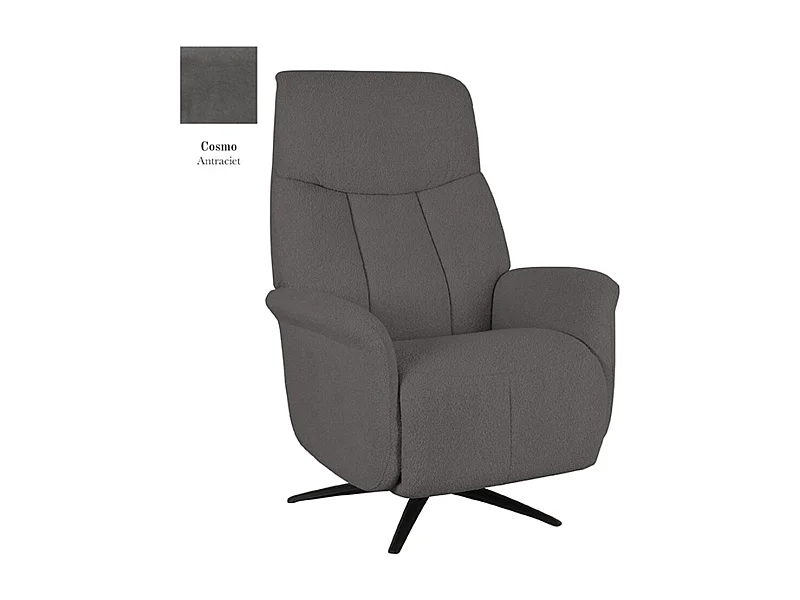 Fauteuil Oslo - Antraciet - Cosmo - Elektrisch - 87x79x112 cm