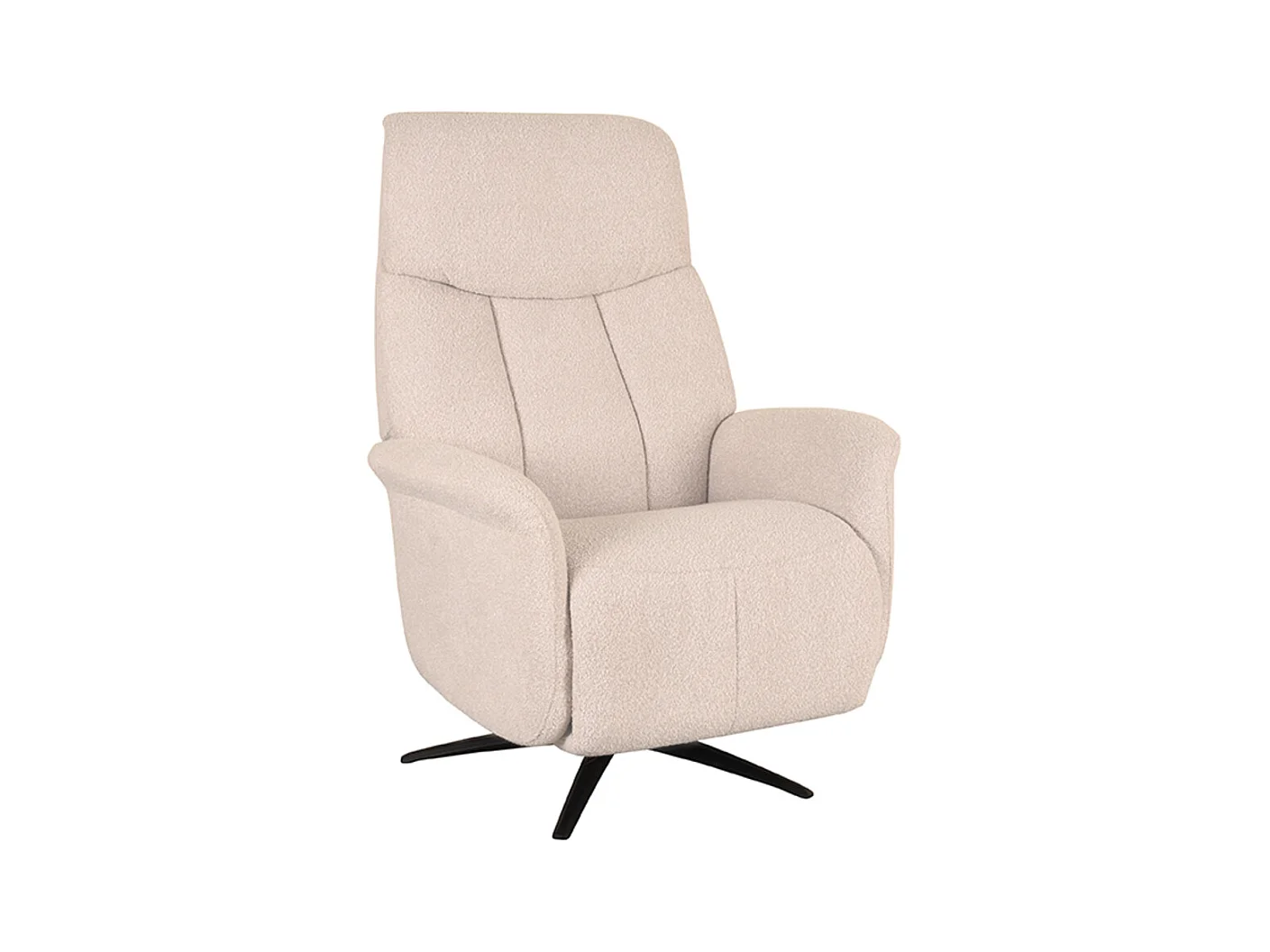 Fauteuil Oslo - Naturel - Boucle - Elektrisch - 87x79x112 cm