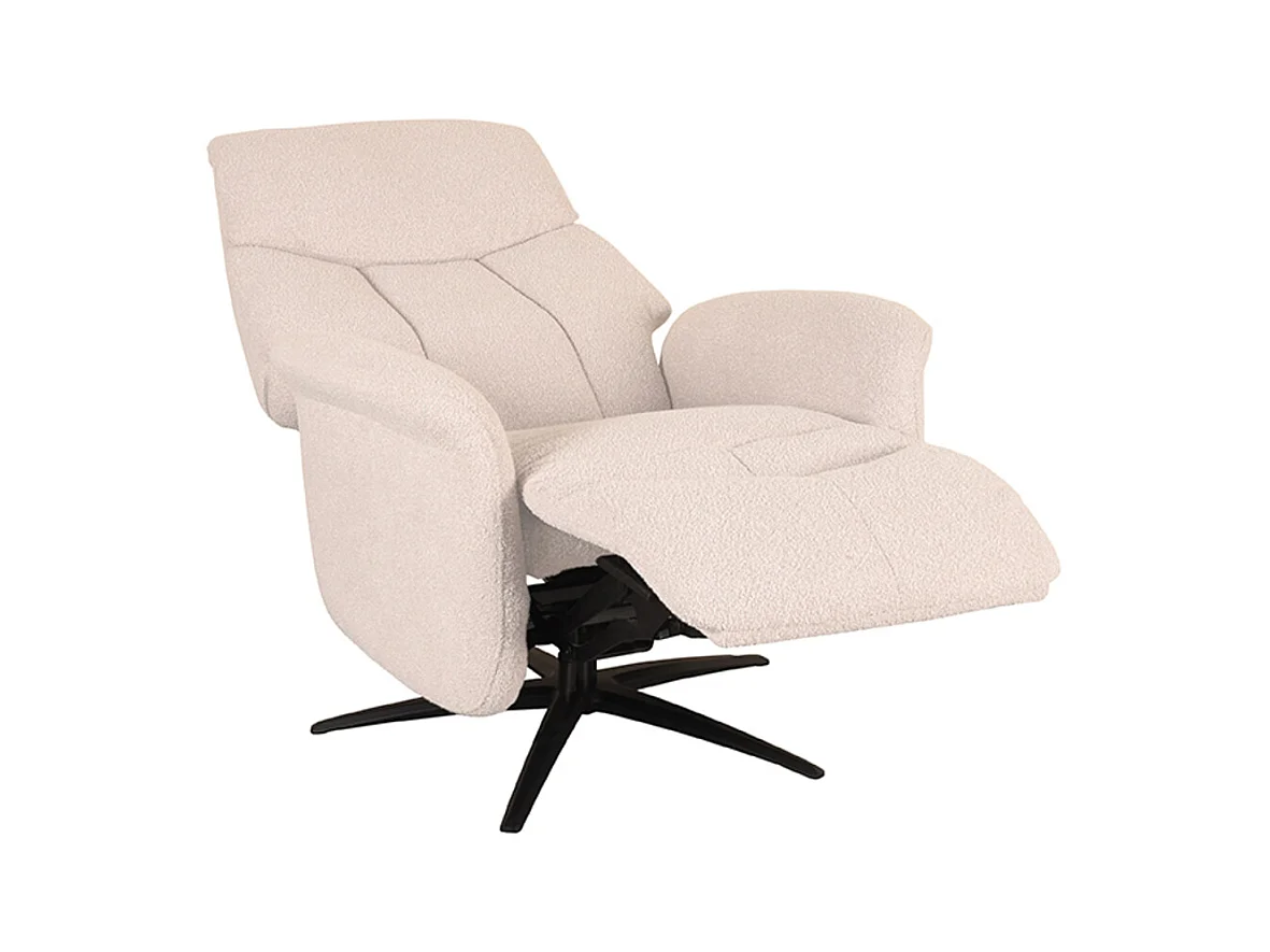 Fauteuil Oslo - Naturel - Boucle - Électrique - 87x79x112 cm