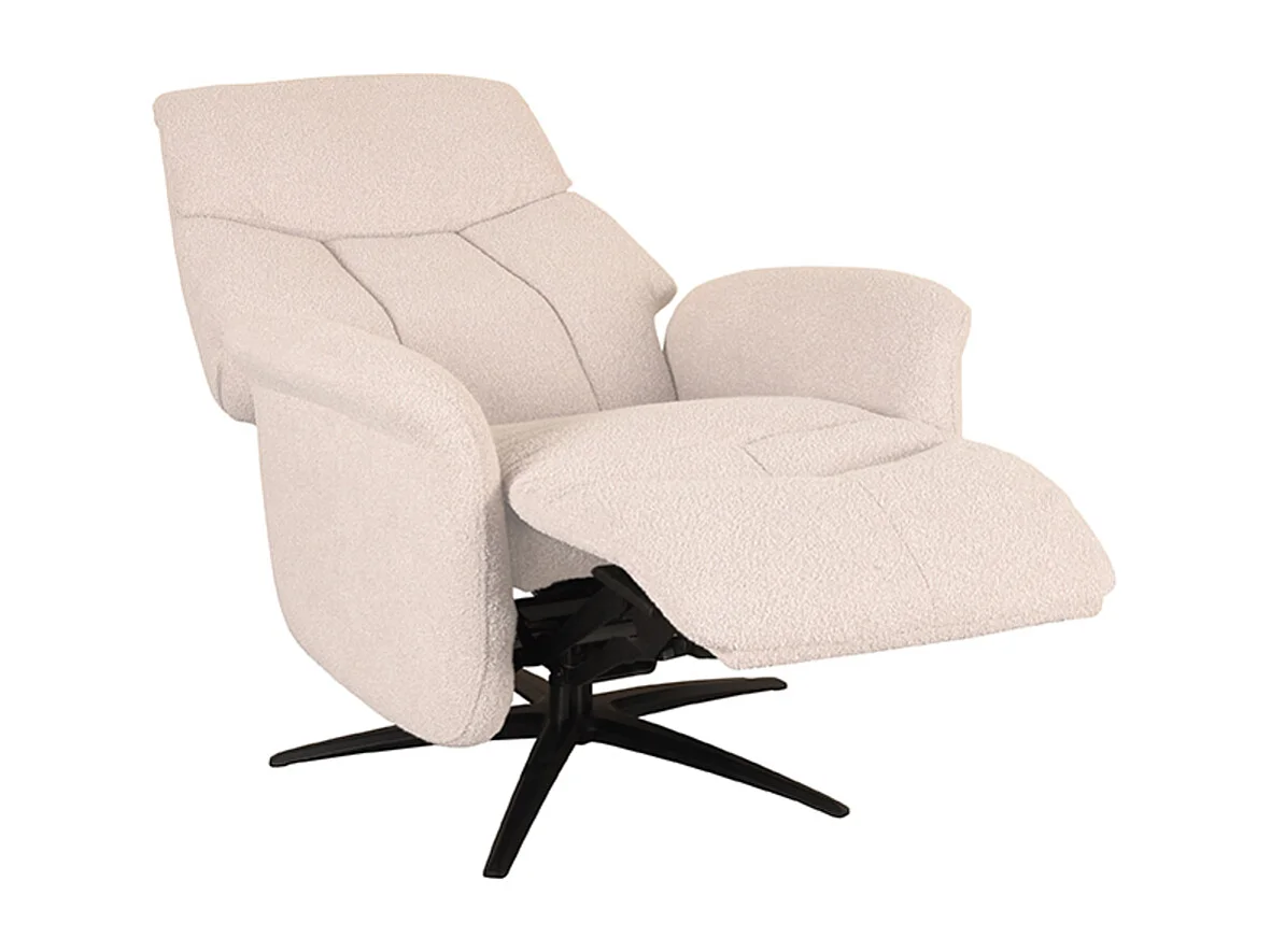 Fauteuil Oslo - Naturel - Boucle - Électrique - 87x79x112 cm