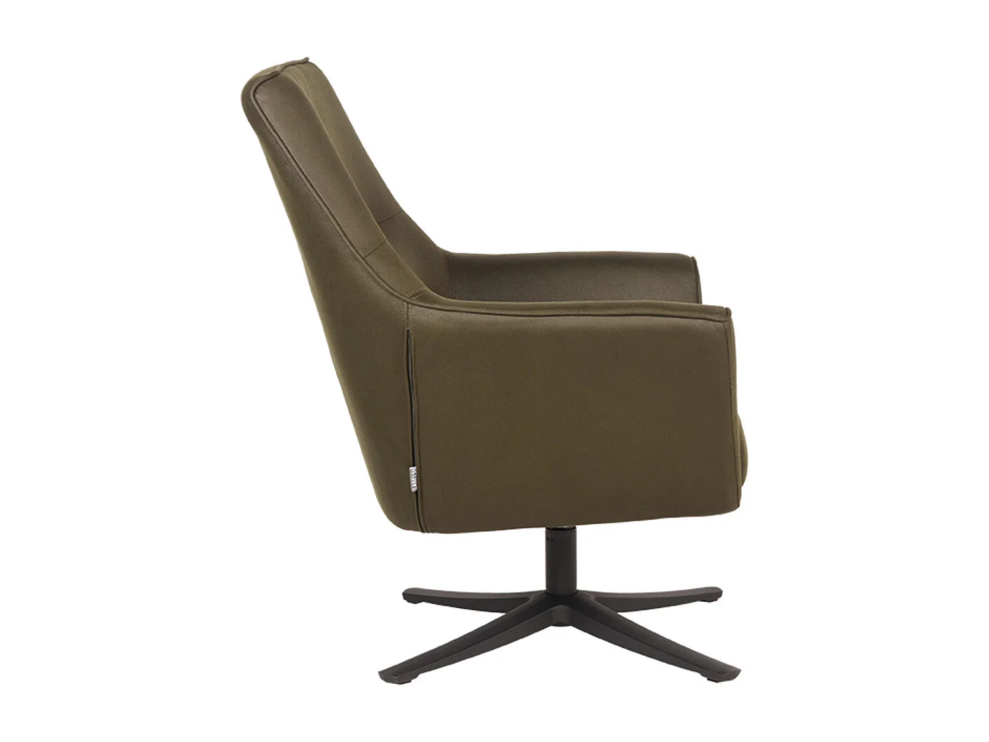 Fauteuil Tod - Vert kaki - Microfibre