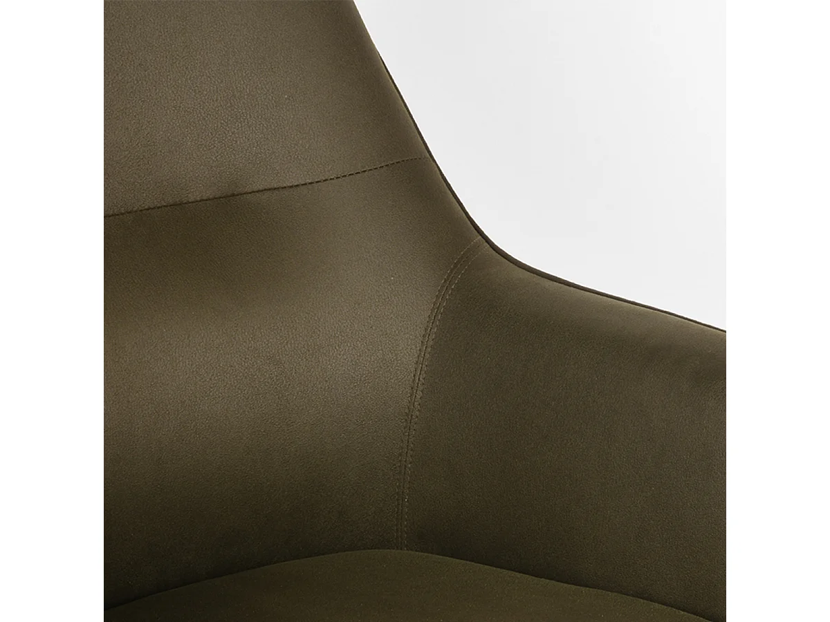 Fauteuil Tod - Vert kaki - Microfibre