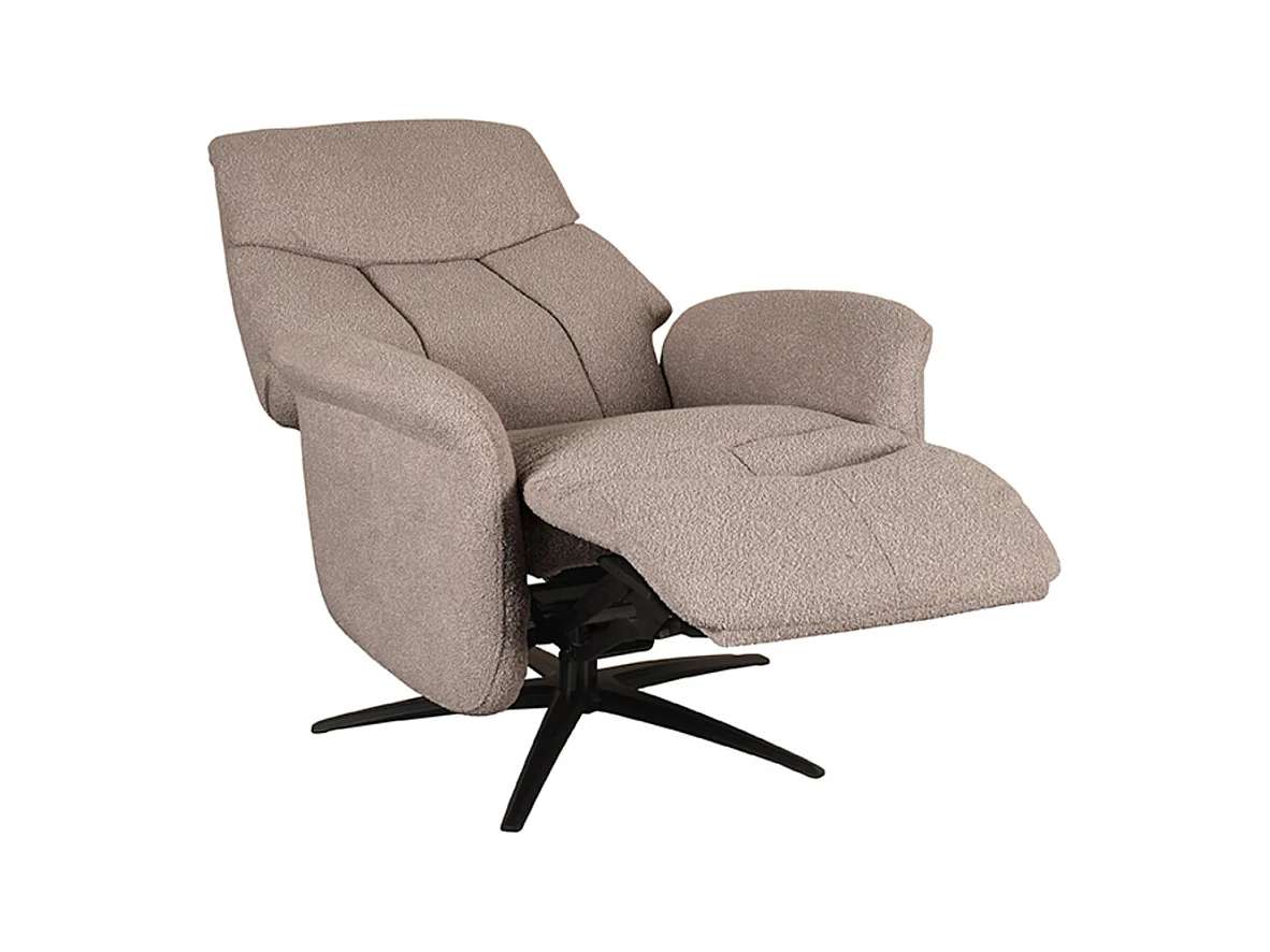 Fauteuil Oslo - Taupe - Micro Suede - Électrique - 87x79x112 cm